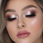 OCEAN BEAUTY Full Coverage Compact Powder shade 105 Natural Makeup 1 Pcs