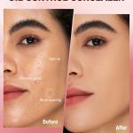 OCEAN BEAUTY Full Coverage Compact Powder shade 105 Natural Makeup 1 Pcs