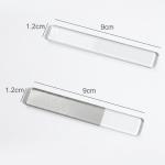 Glass Nail File Transparent Sanding Polishing Grinding Nails Filing Manicure Tool(Pack of 3).