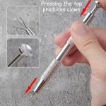 204pcs soft Nail Sponges with 4 Claws Metal Grabber, Mini Nail Sponges with Metal Grabber Pen Nail Brush