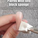 204pcs soft Nail Sponges with 4 Claws Metal Grabber, Mini Nail Sponges with Metal Grabber Pen Nail Brush