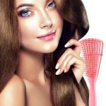 Detangling Brush Multifunctional Octopus Hair Comb Scalp Massager (1 Piece)Pink.