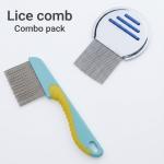 2pc Lice Comb - Stainless Steel lice Comb and Flea Lice Comb For Cat, Dog Treatment.