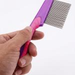 Long Handle Lice Comb with Stainless steel teeth for Head Lice, For Kids, Women & Men and Dog & Cat( 1 Piece).