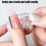 Clips for Poly gel, Nail Extension Gel Quick Building Nail Tips Clip (pack of 10).