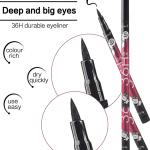 Black Waterproof Liquid Eyeliner Make Up Beauty Long-lasting Eye Liner Pencil Pack of 6