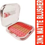 3 IN 1 Matte Blusher Makeup Colour Baked Powder (1 Piece)