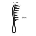 Wide Spacing Teeth Comb for Men's (Black) (Piece 2)
