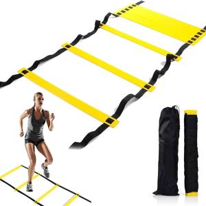 4 Meter Agility Ladder Agility Training Ladder Speed Flat Rung with Carrying Bag