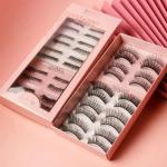 Professional Premium Collection False Eyelashes, Natural & soft 100%( Pack of 1).