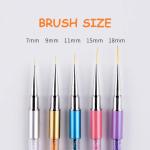 PREMIUM 5pcs Nail Art Liner Brushes, Nails Gel Polish Painting Nail Art Design Brush Pen Set(Multicolour).