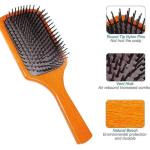 PROFESSIONAL HAIR SALON WOODEN PADDLE HAIR BRUSH  (Pack of 1).