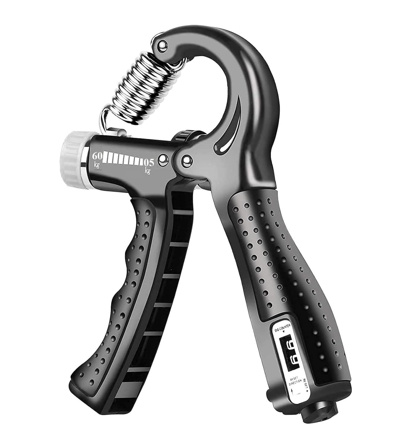 Hand Gripper 5 to 60 kg I Adjustable Hand Grip with count I Exercise Gripper I hand gripper(Pack of 1).