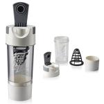Protein Shaker 100% Leakproof Stylish Protein Shaker Bottle Plastic (Pack of 1)White.