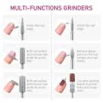 Nail Drill Machine Portable Rechargeable Electric Nail Drill Pen for Manicure Nail Gel Polisher Tools (Color Pink)