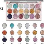 18 Glitter Palette for Stunning Looks Makeup Palette 55 g  (Multicolor)