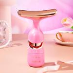 Premium 5-in-1 Facial & Neck Rejuvenation Wand– Anti-Aging Skin Tightening Tool (Pink)