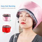 Electric SPA Hair Thermal Treatment Heating Cap Hair Care Steamer Hat Pink (Pack of 1).