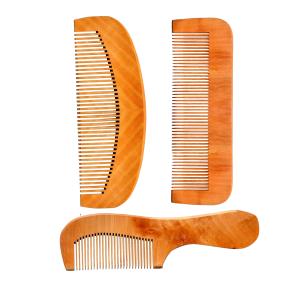 Pack of 3 Pieces Handmade Wooden Comb (Lakdi ka Kangha) Wide Tooth Comb For Women & Men Hair Growth.