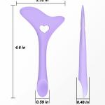 Silicone Eyeliner Eyelash Makeup Tool (Pack of 1) Purple