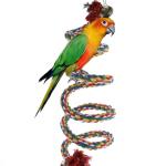 Colorful Soft Bird Climbing Rope, for Parakeet Birds 1 Pcs