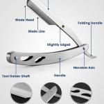 Stainless Steel Straight Edge Barber Razor(Pack of 1).