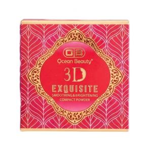 OCEAN BEAUTY 3D Makeup Setting 2in1 Oil Control Loose Powder Compact  1 Pcs