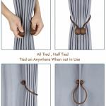 2 Pair Magnetic Curtain Tiebacks. (Brown)