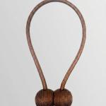 2 Pair Magnetic Curtain Tiebacks. (Brown)