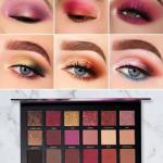 Professional 18 Color Eyeshadow Plate Pack Of ) Multicolor.