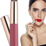 Silicone Lip Brush with Cover Lipstick Makeup Brushes Women (Pack of 1).Rose Pink