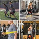 Loop Bands for Fitness, Yoga, Pilates, Legs, Waist, Shoulders, HIPS and Strength Training - Set of 5