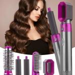5 in 1 Hot Air Styler  A Versatile Hair Dryer Comb 1 Pcs