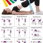 Loop Bands for Fitness, Yoga, Pilates, Legs, Waist, Shoulders, HIPS and Strength Training - Set of 5
