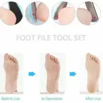 8 in 1 Pedicure Kit Foot Scrubber for Dead Skin