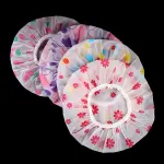 Waterproof Reusable Bathroom Shower Caps (Pack of 4)