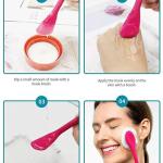 3 Multipurpose Silicone Face Mask Applicator (Pack of 1)
