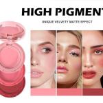 3 In 1 Creamy Matte Blusher For Cheeks Eyes And Lips