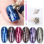 3D DOUBLE HEAD FLOWER DESIGN NAIL MAGNET PENS (PACK OF 2)