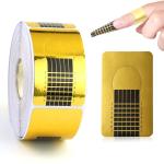 100 PICS Nail Extension Golden Stencils