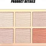 6 Shade Highlighter and Blusher Palette Highlighter (Pack of 1)