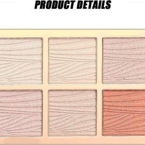 6 Shade Highlighter and Blusher Palette Highlighter (Pack of 1)