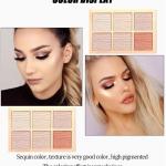 6 Shade Highlighter and Blusher Palette Highlighter (Pack of 1)