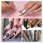 5 PICS Nail Art Design Brush Pen Set