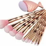 Diamond cut Handle Makeup Brush Set (11 Pics)