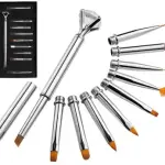10 PICS Diamond Head Art Pen Brush Manicure Tool