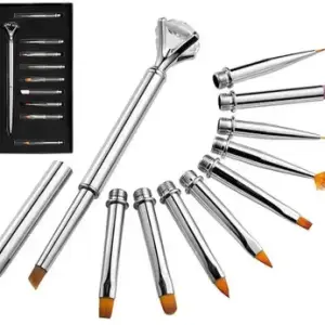 10 PICS Diamond Head Art Pen Brush Manicure Tool