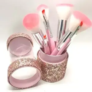Soft 8 PICS Bristle Face and Eye Wooden Color Makeup Brush