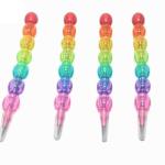 4 PCS Non-Sharpening Stacking Pencil for Kids