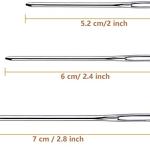 Large-Eye Blunt Needles, 9 Piece Stainless Steel Yarn Knitting Needles, Sewing Needles.
